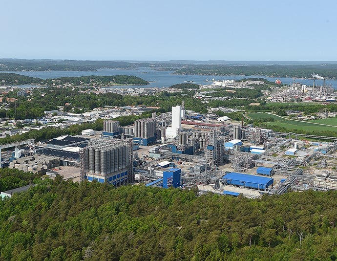 Borealis anläggning i Stenungsund