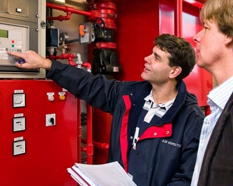 Inspectie sprinklerinstallatie