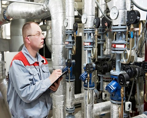 Heating Engineer Boiler Room