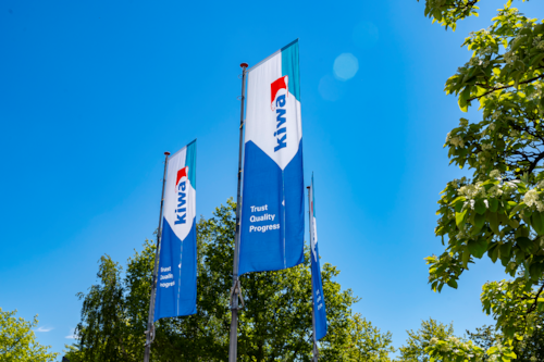 Flag with Kiwa logo