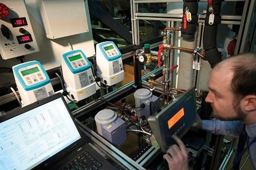 employee conducting a MCS Product Certification