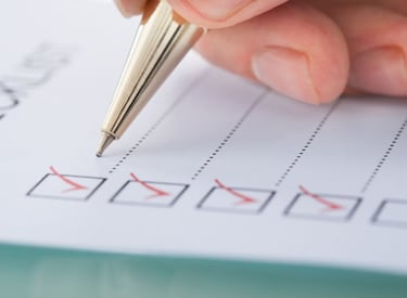 Checklist aanvinken