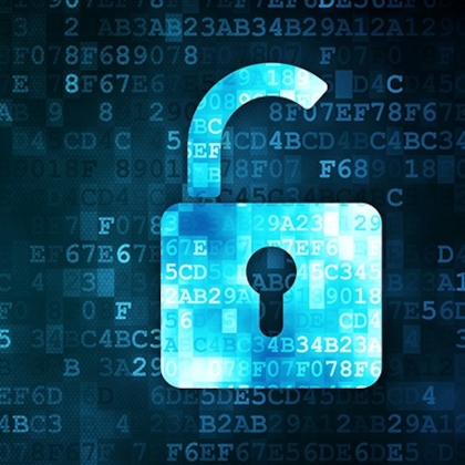 Lock that is open - cyber security