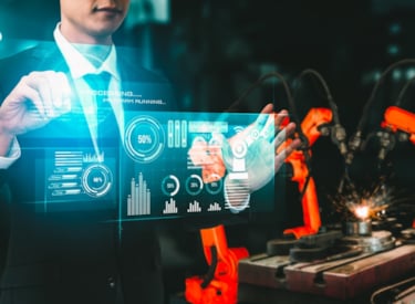 Robot working on information security
