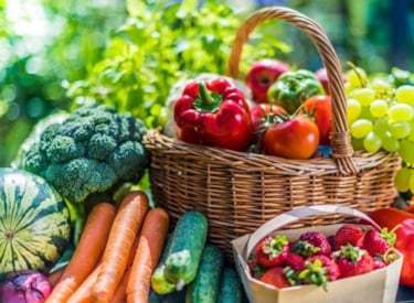 Fruits and Veggies in basket