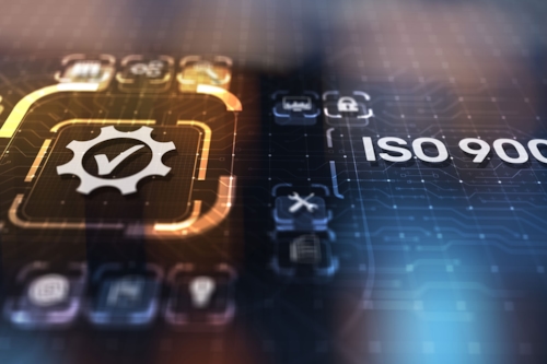 ISO 9001 kvalitetsledningssystem illustration